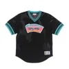 Mitchell & Ness Men's Nba Unbeaten Mesh V Neck Hardwood Classics Saaspu Jacket In Black