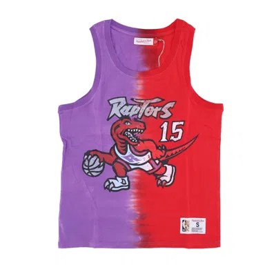MITCHELL & NESS MEN'S NBA VERTICAL TIE DYE TANK HARDWOOD CLASSICS NO 15 VINCE CARTER TORRAP