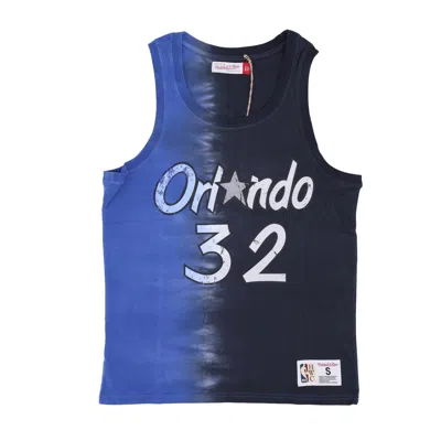 Mitchell & Ness Men's Nba Vertical Tie Dye Tank Hardwood Classics No 32 Shaquille O'neal Orlmag In Multi