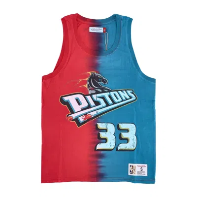 Mitchell & Ness Men's Nba Vertical Tie Dye Tank Hardwood Classics No 33 Grant Hill Detpis In Multi