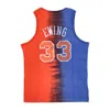 Mitchell & Ness Men's Nba Vertical Tie Dye Tank Hardwood Classics No 33 Patrick Ewing Neykni In Multi