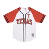 Mitchell & Ness Men's Ncaa Practice Day Button Front Jersey Texlon White In White