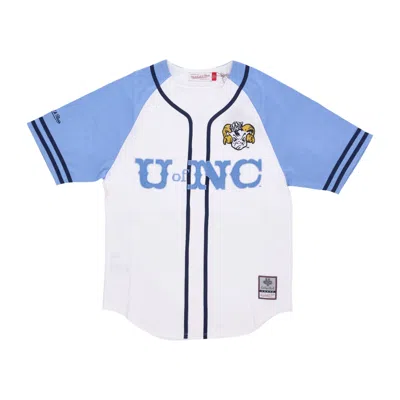 Mitchell & Ness Men's Ncaa Practice Day Button Front Jersey Unchee In White