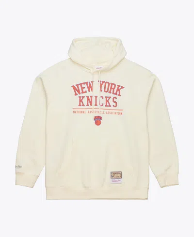 Mitchell & Ness Men's New York Knicks Walk-off Graphic Relaxed-fit Fleece Hoodie In Neutral