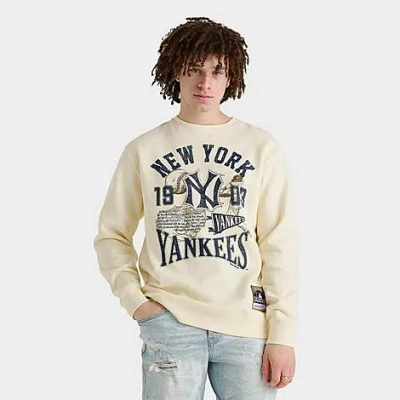 Mitchell & Ness Men's New York Yankees Mlb Heritage Slugger Crewneck Sweatshirt In Neutral