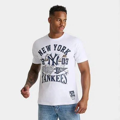 Mitchell & Ness Men's New York Yankees Mlb Heritage Slugger T-shirt In White