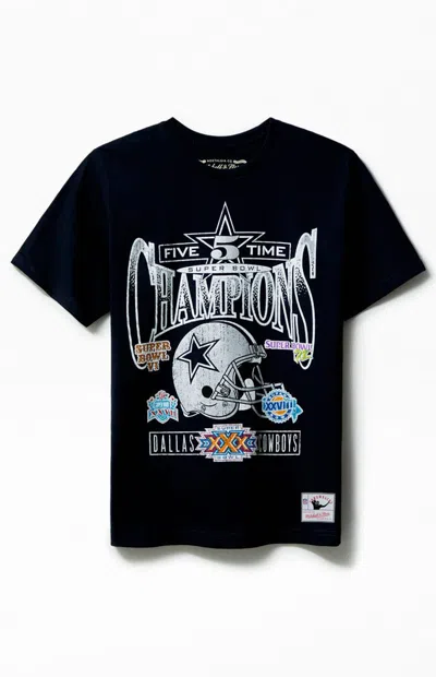 Mitchell & Ness Men's Nfl Dallas Cowboys Superbowl Champions T-shirt In Navy In Black
