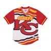 Mitchell & Ness Men's Nfl Jumbotron 3.0 Mesh V-neck Kanchi Jacket Multi/white In Multi/white