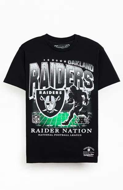 Mitchell & Ness Men's Nfl Oakland Raiders Raider Nation T-shirt In Black