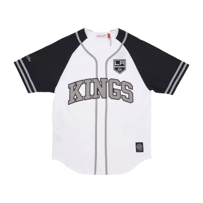 Mitchell & Ness Men's Nhl Practice Day Button Front Jersey Loskin White