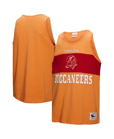 Mitchell & Ness Orange Tampa Bay Buccaneers Retro Colorblock Tank Top