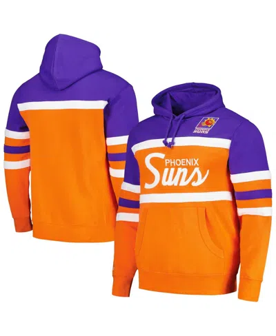 Mitchell & Ness Men's Orange/purple Phoenix Suns Head Coach Pullover Hoodie