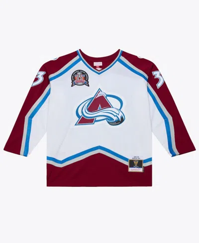 Mitchell & Ness Men's Patrick Roy White Colorado Avalanche 1995 Power Play Jersey In Multi