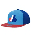 Mitchell & Ness Men's Powder Blue Montreal Expos Cooperstown Collection Basic Flip Snapback Hat