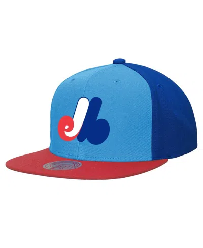 Mitchell & Ness Men's Powder Blue Montreal Expos Cooperstown Collection Basic Flip Snapback Hat