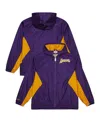Mitchell & Ness Men's Purple Los Angeles Lakers Playmaker Full-zip Windbreaker Jacket In Purple