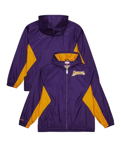 Mitchell & Ness Men's Purple Los Angeles Lakers Playmaker Full-zip Windbreaker Jacket