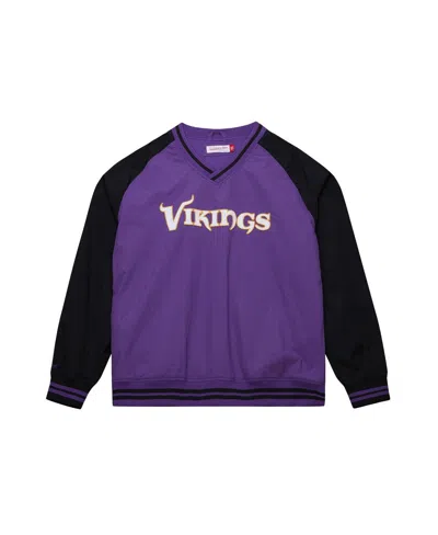 Mitchell & Ness Men's Purple Minnesota Vikings Raglan Jacket