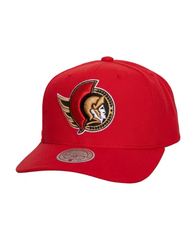 Mitchell & Ness Men's Red Ottawa Senators Core Team Ground Pro Adjustable Hat