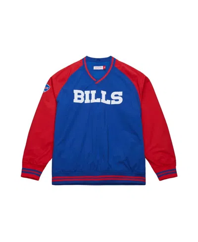 Mitchell & Ness Men's Royal Buffalo Bills Raglan Jacket In Blue