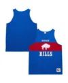 Mitchell & Ness Royal Buffalo Bills Retro Colorblock Tank Top In Blue