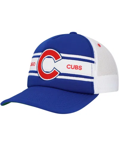Mitchell & Ness Men's Royal Chicago Cubs Sideline Trucker Adjustable Hat