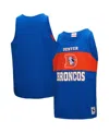 Mitchell & Ness Men's Royal Denver Broncos Retro Color Block Tank Top In Blue