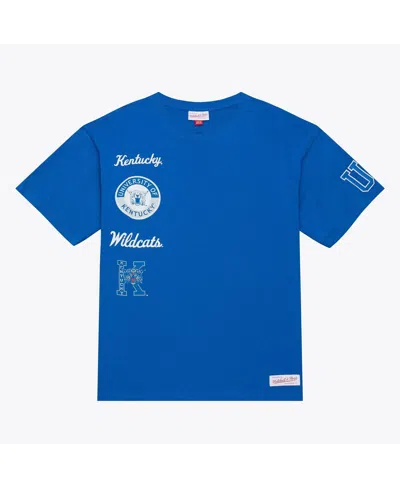 Mitchell & Ness Men's Royal Kentucky Wildcats Double Clutch Premium T-shirt In Blue