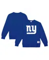 Mitchell & Ness Men's Royal New York Giants Basic Fleece Pullover Sweatshirt In Blue