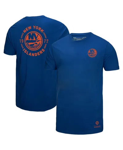 Mitchell & Ness Men's Royal New York Islanders Core Penalty Box 3.0 T-shirt In Blue