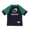 Mitchell & Ness Men's Short Sleeve Hoodie Nba Fleece Hoodie Hardwood Classics Dalmav In Blue