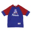 Mitchell & Ness Men's Short Sleeve Hoodie Nfl Fleece Hoodie Neepat Royal Blue In Blue