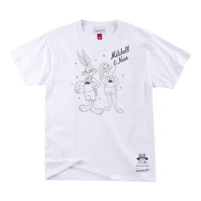 Mitchell & Ness Men's Space Jam 2 Neon Tee In White