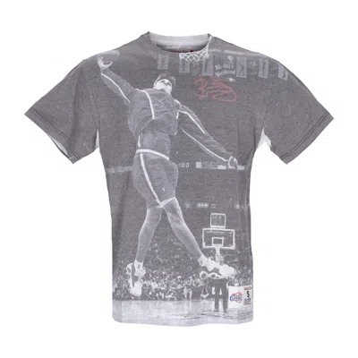 Mitchell & Ness Men's T-shirt Nba Above The Rim Sublimated Tee Hardwood Classics Brent Barry Loscli White