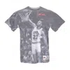 Mitchell & Ness Men's T-shirt Nba Above The Rim Sublimated Tee Hardwood Classics Larry Nance Clecav In Gray