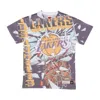 Mitchell & Ness Men's T-shirt Nba Big Face 6.0 Tee Hardwood Classics Loslak In Purple