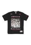 Mitchell & Ness Men's T-shirt Nba Heavyweight Premium Player Vintage Logo Tee Dennis Rodman Chibul Black In Black