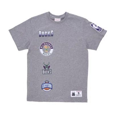 Mitchell & Ness Men's T-shirt Nba Hometown Tee Milbuc In Gray