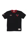 Mitchell & Ness Men's T-shirt Nba Jacquard Ringer Vintage Logo Tee Chibul Black In Black