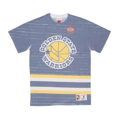 Mitchell & Ness Men's T-shirt Nba Jumbotron 3.0 Sublimated Tee Golwar Multi/white