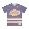 Mitchell & Ness Men's T-shirt Nba Jumbotron 3.0 Sublimated Tee Loslak Multi/white In Purple