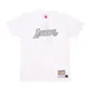 Mitchell & Ness Men's T-shirt Nba Off White Tee Loslak Off White/original Team Colors In White