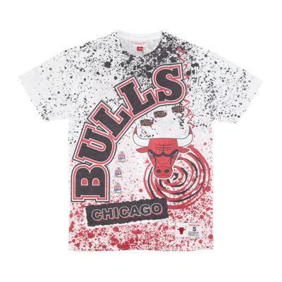 Mitchell & Ness Men's T-shirt Nba Team Burst Sublimated Tee Chibul White/original Team Colors In Multi