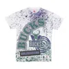 Mitchell & Ness Men's T-shirt Nba Team Burst Sublimated Tee Milbuc White/original Team Colors In Multi