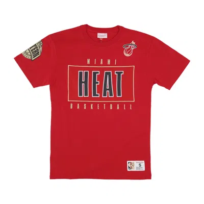 Mitchell & Ness Men's T-shirt Nba Team Og 2.0 Premium Vintage Logo Tee Miahea Original Team Colors