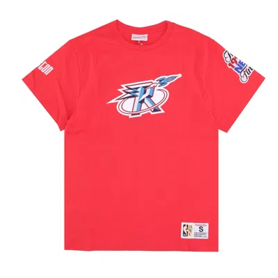 Mitchell & Ness Men's T-shirt Nba Team Origins Top Hardwood Classics Houroc In Red