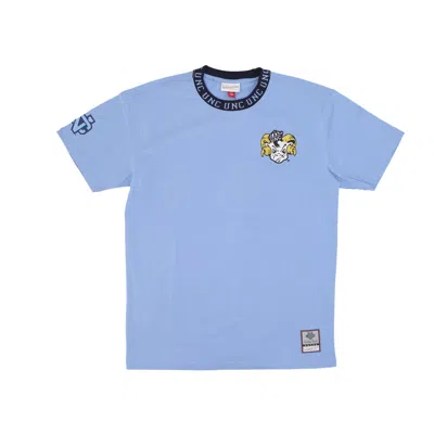Mitchell & Ness Men's T-shirt Ncaa Jacquard Ringer Vintage Logo Tee Unchee Blue