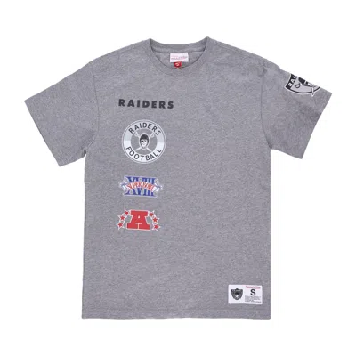 Mitchell & Ness Men's T-shirt Nfl Hometown Tee Oakrai Gray Heather
