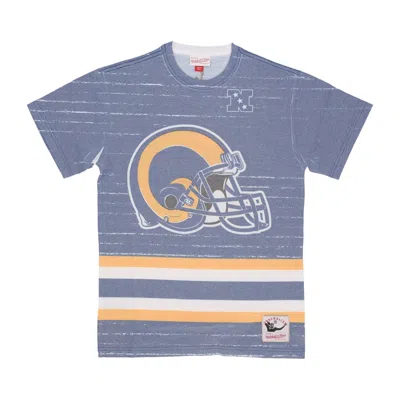 Mitchell & Ness Men's T-shirt Nfl Jumbotron 3.0 Sublimated Tee Losram Multi/white In Blue