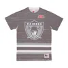 Mitchell & Ness Men's T-shirt Nfl Jumbotron 3.0 Sublimated Tee Oakrai Multi/white In Gray